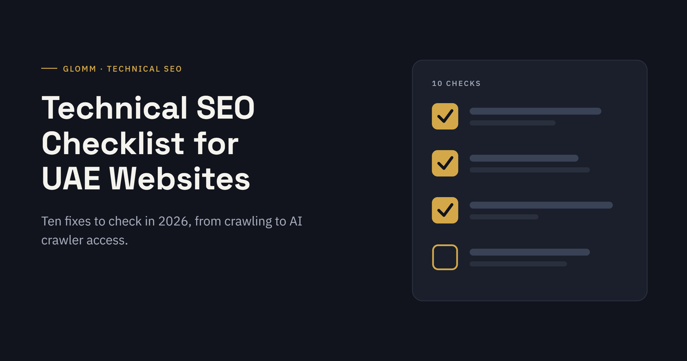 Technical SEO Checklist