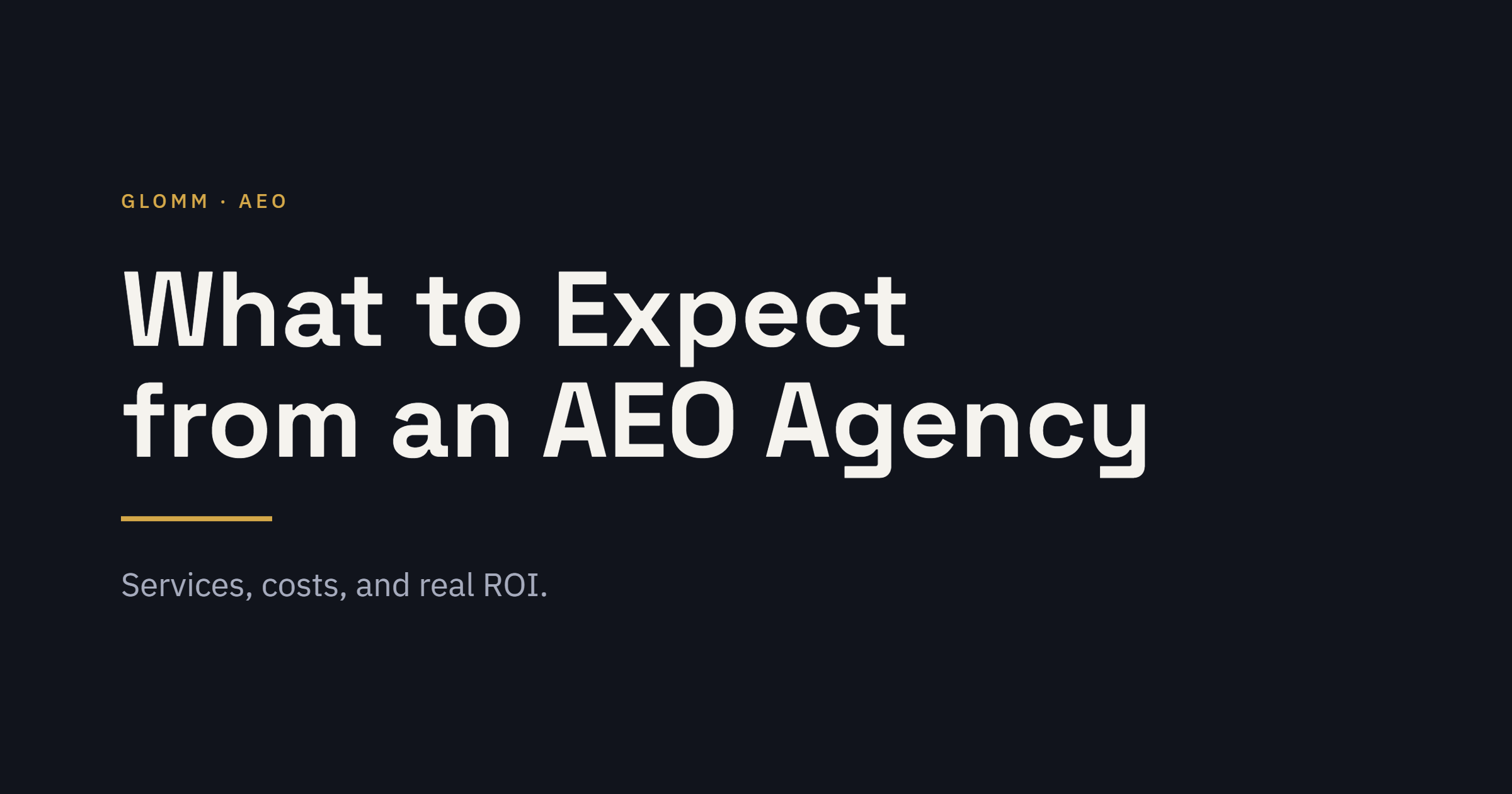 What to Expect from an AEO Agency